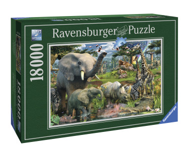 Ravensburger pusle 18000 tk Aafrika loomad