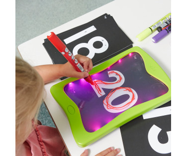 TTS Mini Mark Making Glow Boards (set of 6)