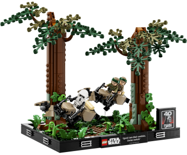 LEGO Star Wars Endor Speeder Chase Diorama