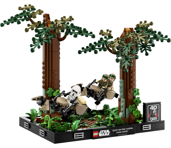 LEGO Star Wars Endor-i kiirendaja tagaajamise dioraam