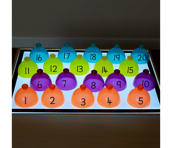 TTS Lightbox Translucent Number Sorting Domes