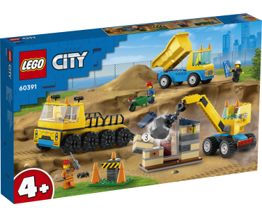 LEGO City Ehitusveokid ja lammutuskuuliga kraana