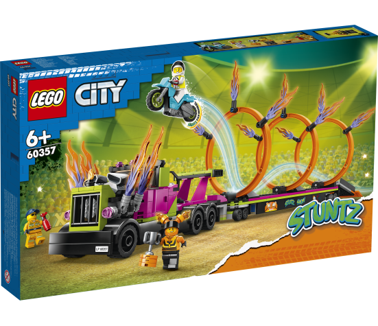 LEGO City Stunt Truck & Ring of Fire Challenge