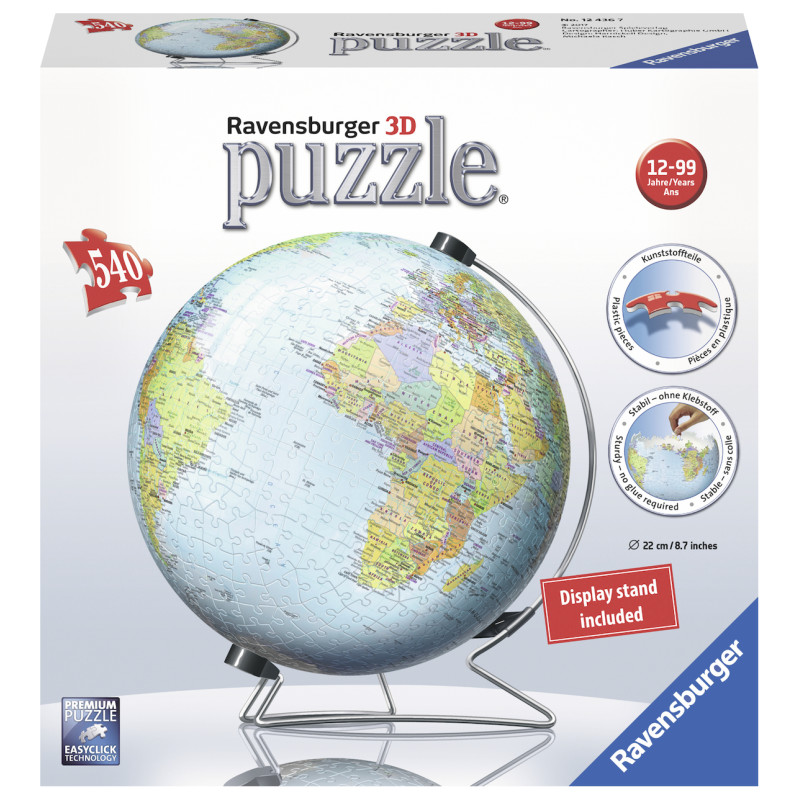 Ravensburger 3D Puzzle Ball 540 pc World Globe