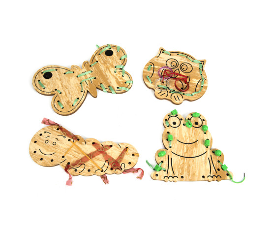 TTS Animal Design Foam Outdoor Lacing Boards