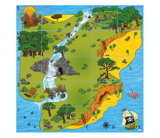 TTS Bee-Bot Treasure Island Mat