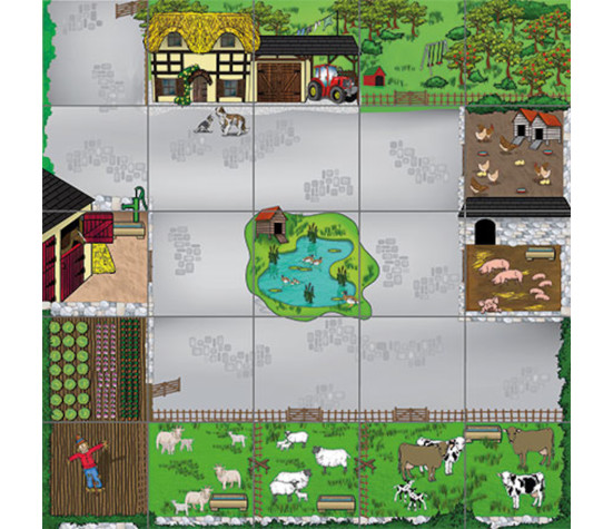 TTS Bee-Bot and Blue-Bot Farmyard Mat