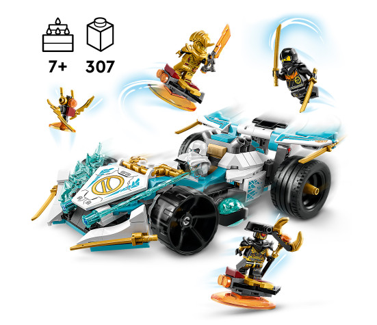 LEGO Ninjago Zane‘i jõudraakoni Spinjitzu võidusõiduauto