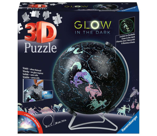 Ravensburger 3D Puzzle Ball Glow in the Dark 180 pc Astrology