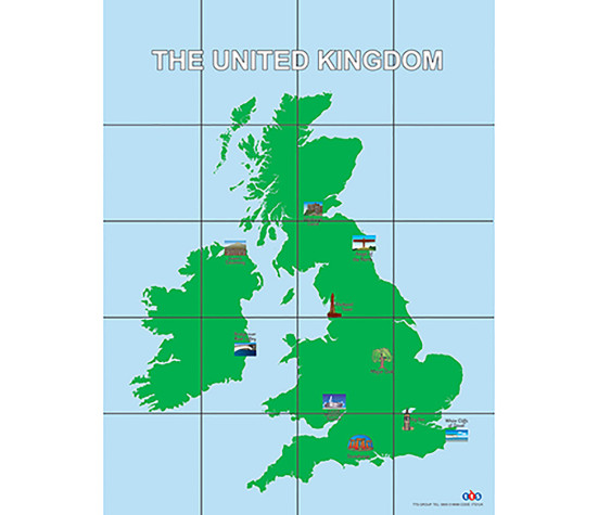 TTS Pro-Bot UK and Rep. of Ireland Map Mat