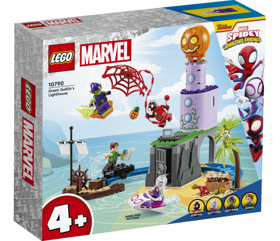 LEGO Spidey meeskond Green Goblini majaka juures