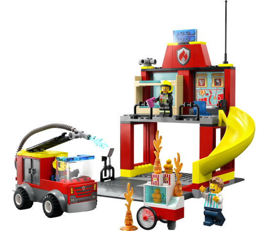 LEGO City Fire Station and Fire Engine