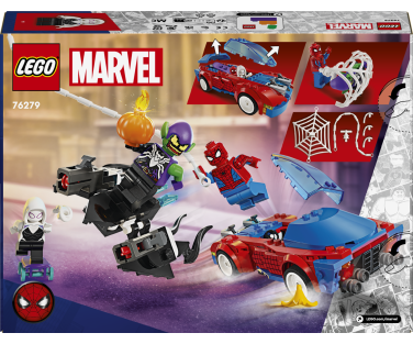 LEGO Super Heroes Spider-Mani võidusõiduauto ja Venom Green Goblin