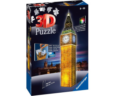 Ravensburger 3D pimedas helendav pusle Big Ben 216 tk