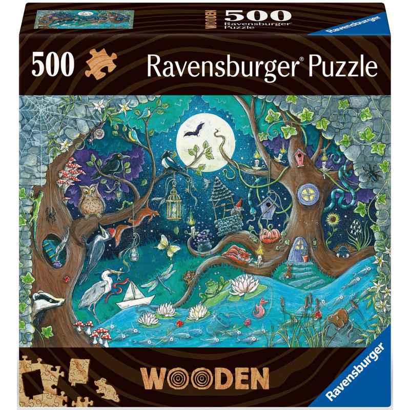 Ravensburger Wooden Puzzle 500 pc Fantasy Forest