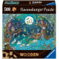 Ravensburger Wooden Puzzle 500 pc Fantasy Forest