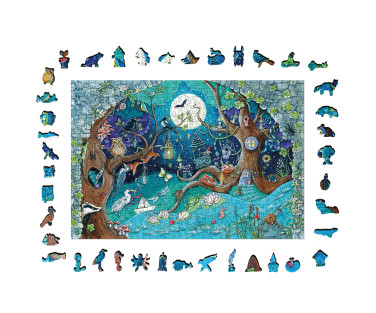 Ravensburger Wooden Puzzle 500 pc Fantasy Forest