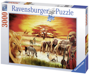 Ravensburger pusle 3000 tk Savanniloomad