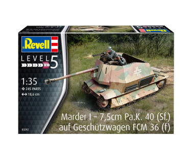 Revell Plastic Model Marder I on FCM 36 base 1:35