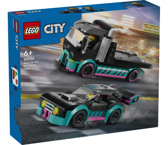 LEGO City Race Car and Car Carrier Truck