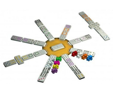 Tactic Board Game Mexican Train - Tin Box