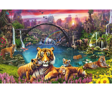 Ravensburger Pusle 3000 tk Tiiger paradiisilises laguunis