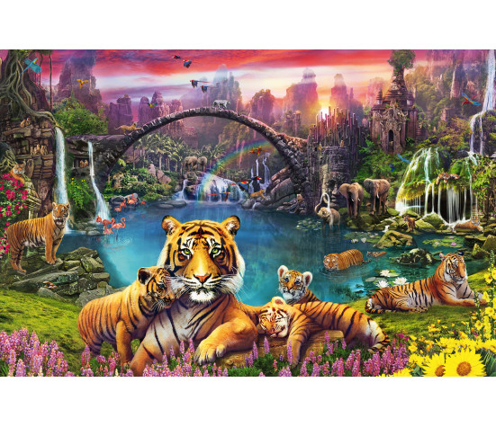 Ravensburger Pusle 3000 tk Tiiger paradiisilises laguunis