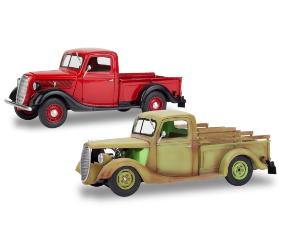 Revell Plastic Model 1937 Ford Pickup Street Rod with Surf Board 1:25