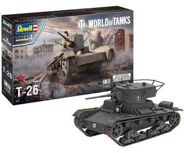 Revell liimitav mudel Vene tank T-26 "World of Tanks" 1:35