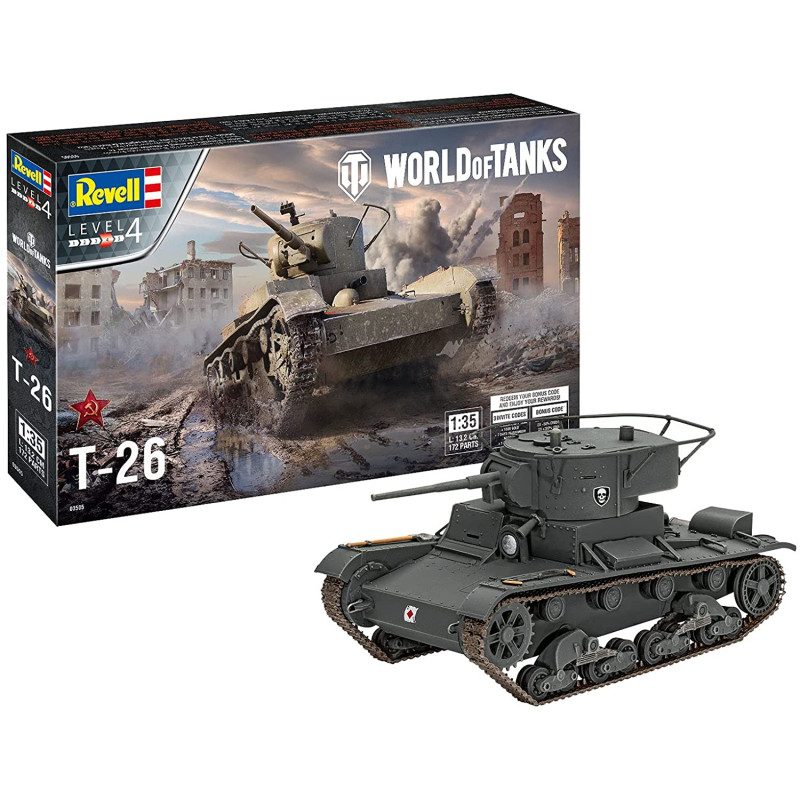 Revell Plastic Model tank T-26 "World of Tanks" 1:35