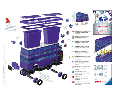 Ravensburger 3D pusle pliiatsitops 162 tk Harry Potter buss