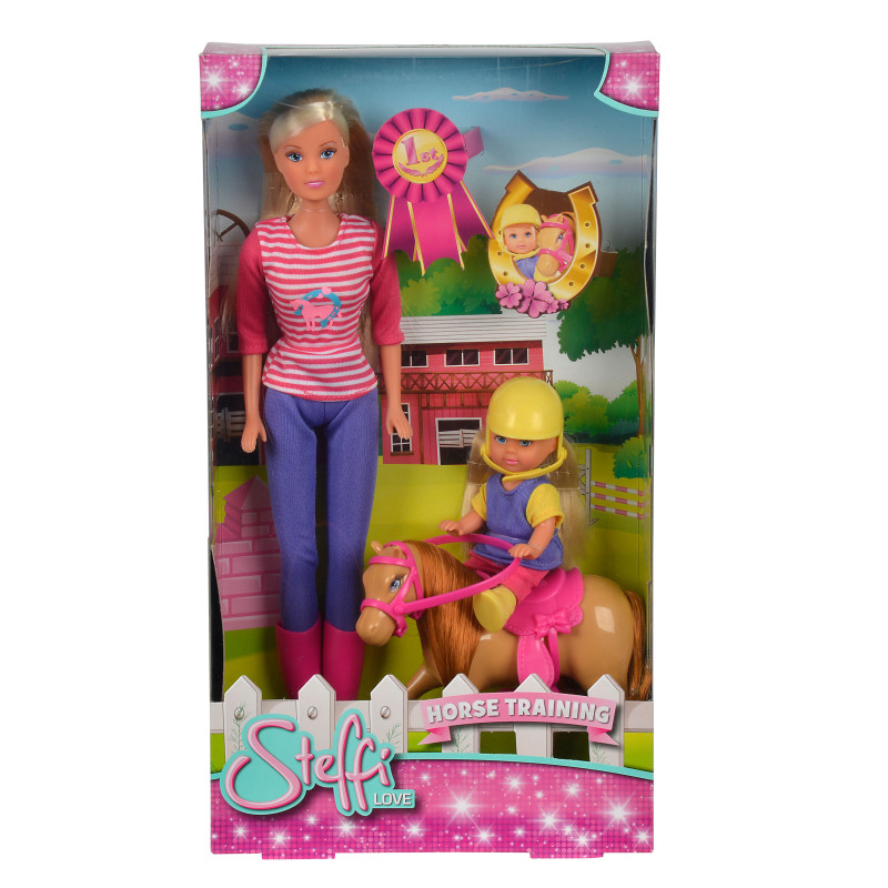 Simba Doll Steffi Horse Training Doll Set