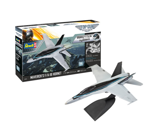 Revell model Maverick's F/A-18 Hornet 'Top Gun: Maverick' easy-click 1:72