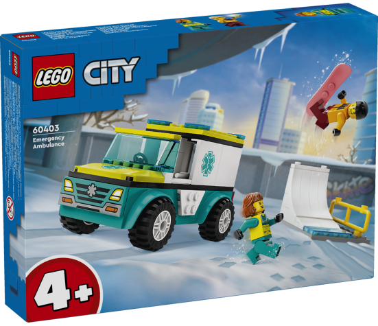 LEGO City Kiirabi ja lumelaudur
