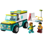 LEGO City Emergency Ambulance and Snowboarder