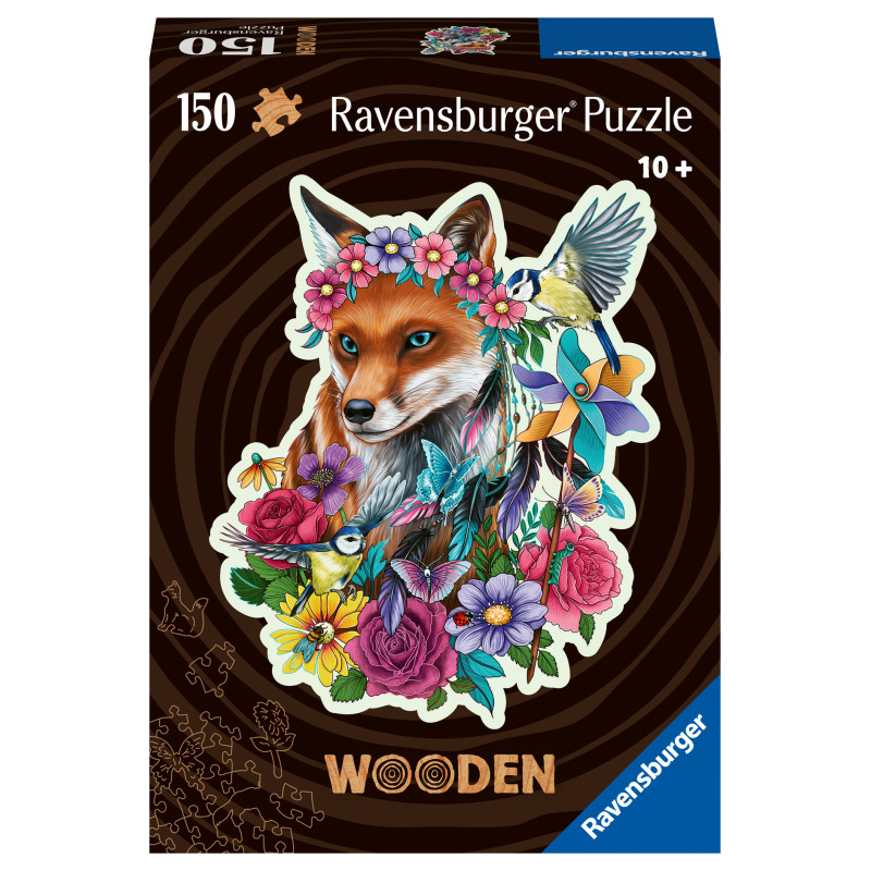 Ravensburger puidust pusle 150 tk Värviline rebane