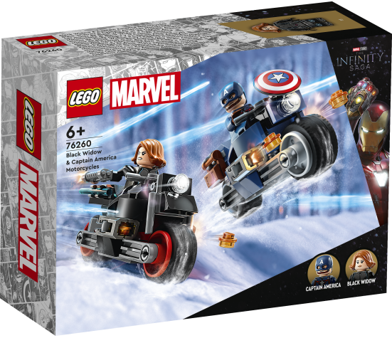 LEGO Super Heroes Black Widow & Captain America Motorcycles