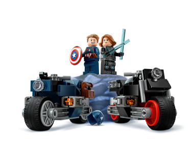 LEGO Super Heroes Musta Lese ja Kapten Ameerika mootorrattad