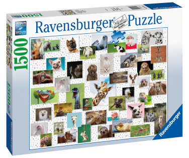 Ravensburger pusle 1500 tk Naljakad loomad