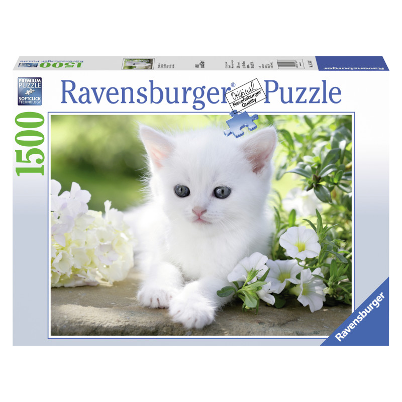 Ravensburger pusle 1500 tk Valge kassipoeg