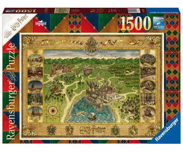 Ravensburger Puzzle 1500 pc Map of Harry Potter Hogward