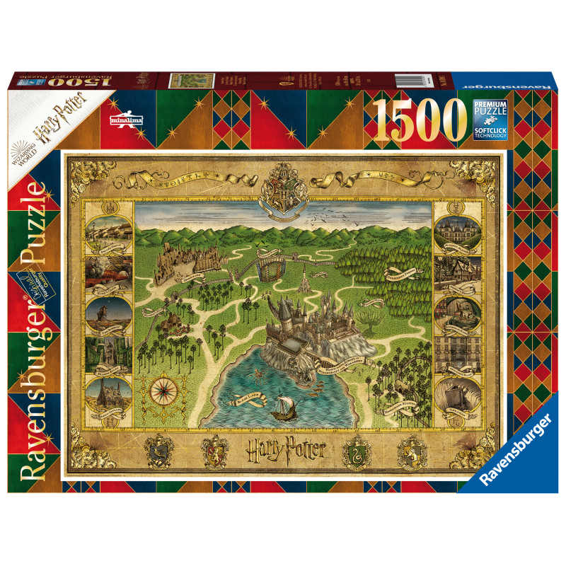 Ravensburger Puzzle 1500 pc Map of Harry Potter Hogward