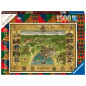 Ravensburger pusle 1500 tk Harry Potter Hogwardi kaart