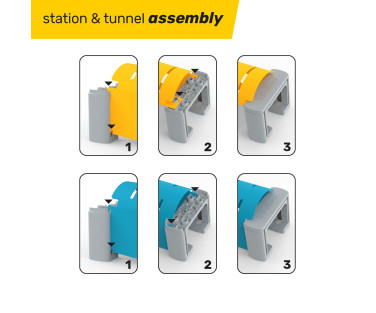 Intelino Train Station and Tunnel Kit