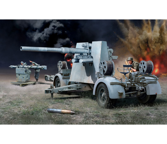 Revell Plastic Model 8,8 cm Flak 37 + Sd.Anh.202 1:72