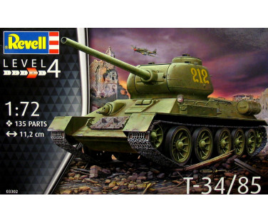 Revell liimitav mude Vene tank T34/85 1:72