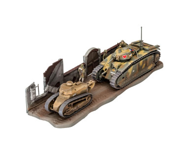 Revell Plastic Model Char. B.1 bis & Renault FT.17 1:76