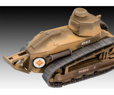 Revell Plastic Model Char. B.1 bis & Renault FT.17 1:76