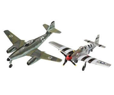 Revell Võitluskomplekt Messerschmitt Me262 & P-51B Mustang 1:72