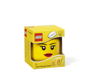 LEGO väike peakujuline hoiukarp tüdruk